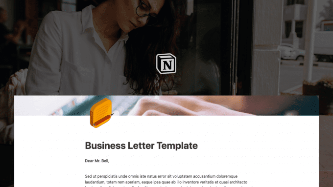 Notion Business Letterhead Template