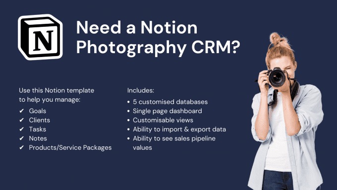 Notion Photography CRM ENE